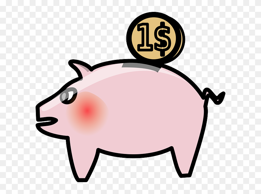 Banker 20clipart - Piggy Bank - Png Download