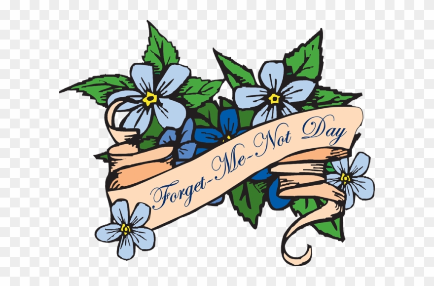 Forget Me Not Day - Forget Me Not Day Clip Art - Png Download
