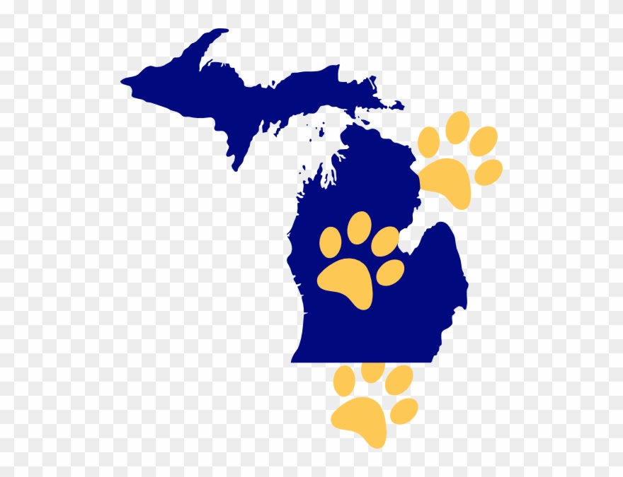 Michigan The Great Lakes State Clipart
