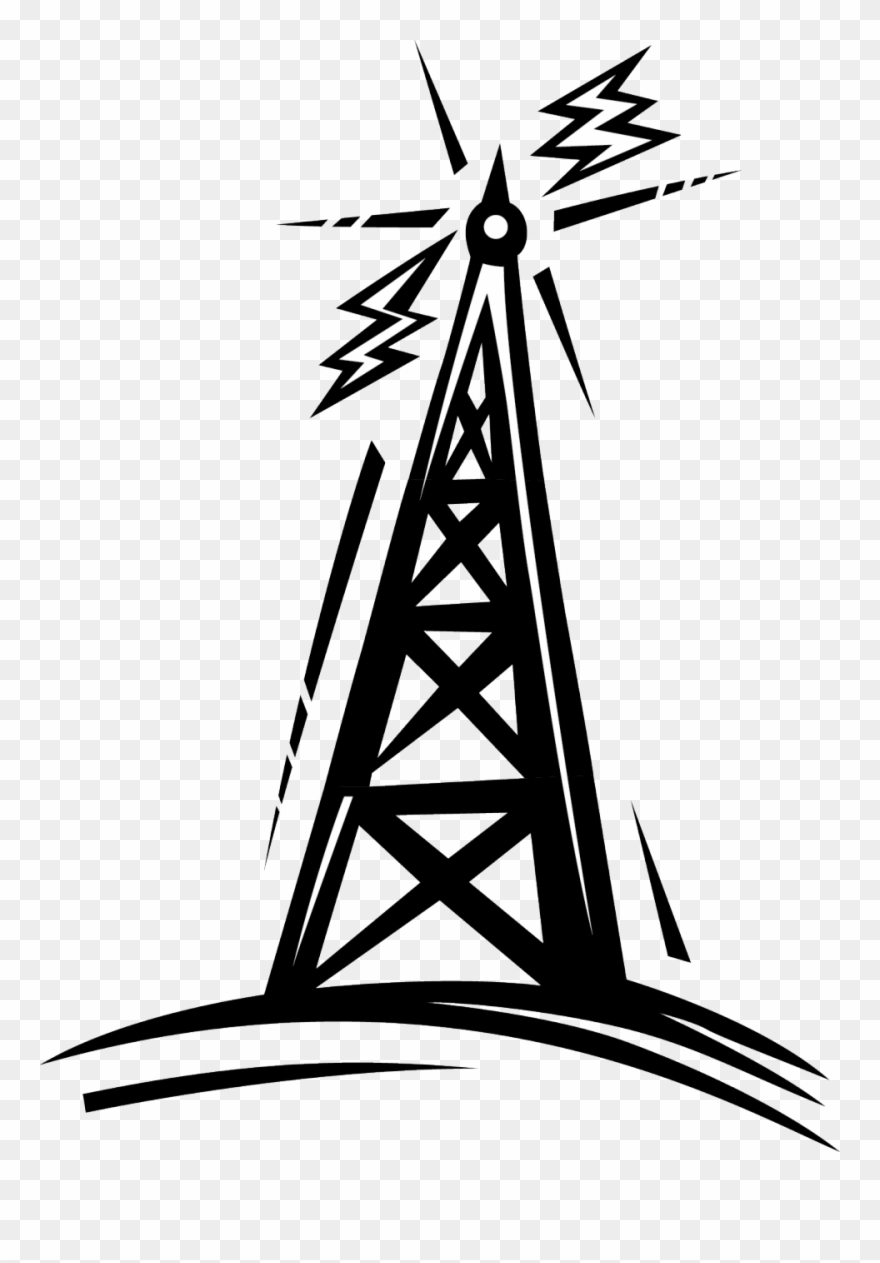 Radio Tower Clip Art Many Interesting Cliparts - Radio Tower Clipart - Png Download