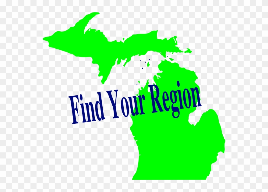 Michigan Region Clip Art - State Of Michigan - Png Download