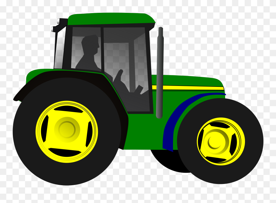 Simple Clipart Tractor - John Deere Tractor Clipart - Png Download