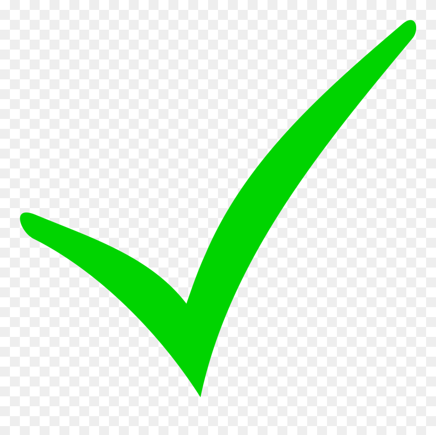 Green Checkmark - Right Png Clipart