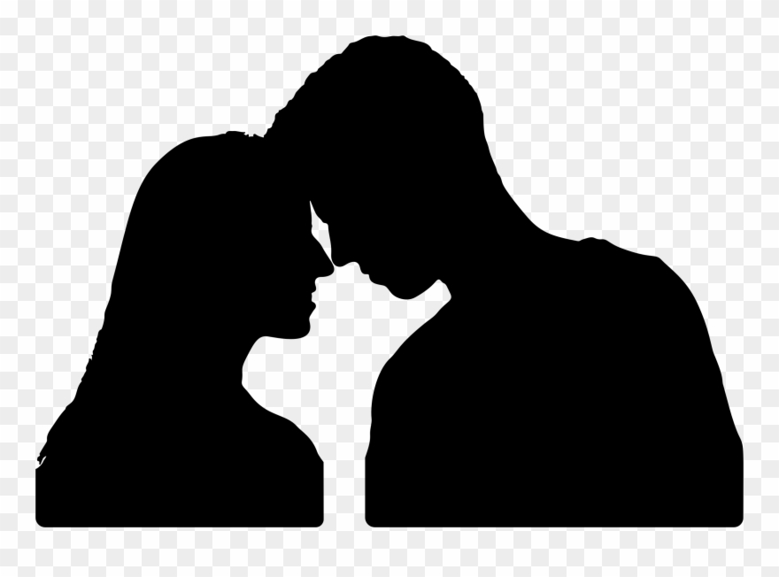 All Photo Png Clipart - Man And Woman Touching Foreheads Transparent Png