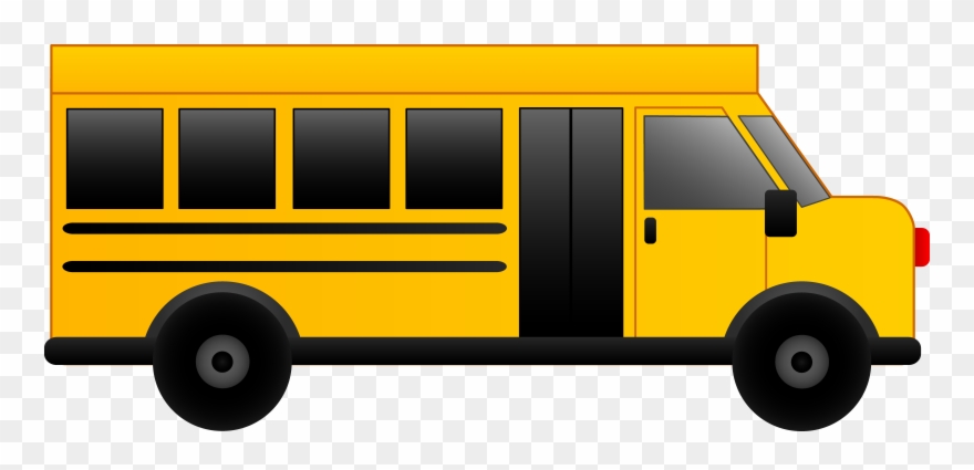 Images For Bus Cartoon Side - Yellow School Bus Clipart - Png Download