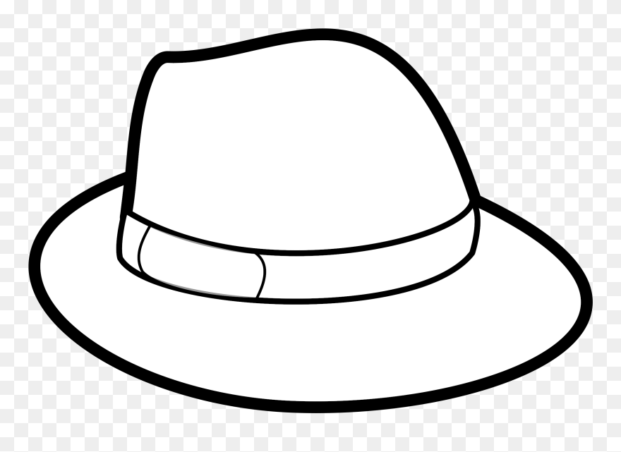 Hat Outline Svg Vector File, Vector Clip Art Svg File - Clip Art Hat - Png Download