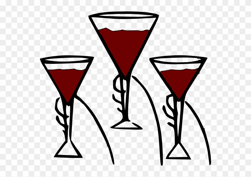 Wine Clipart Martini Glass - Drink Wine Vector Png Transparent Png