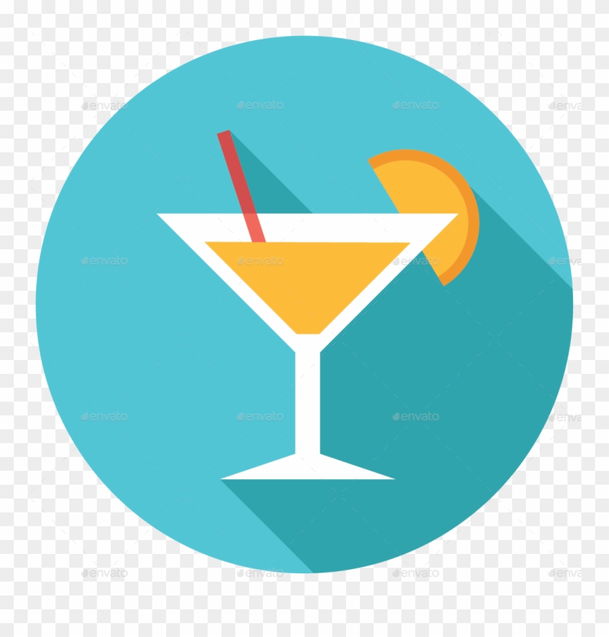 Martini Clipart Mocktail - Flat Icon Drink Png Transparent Png