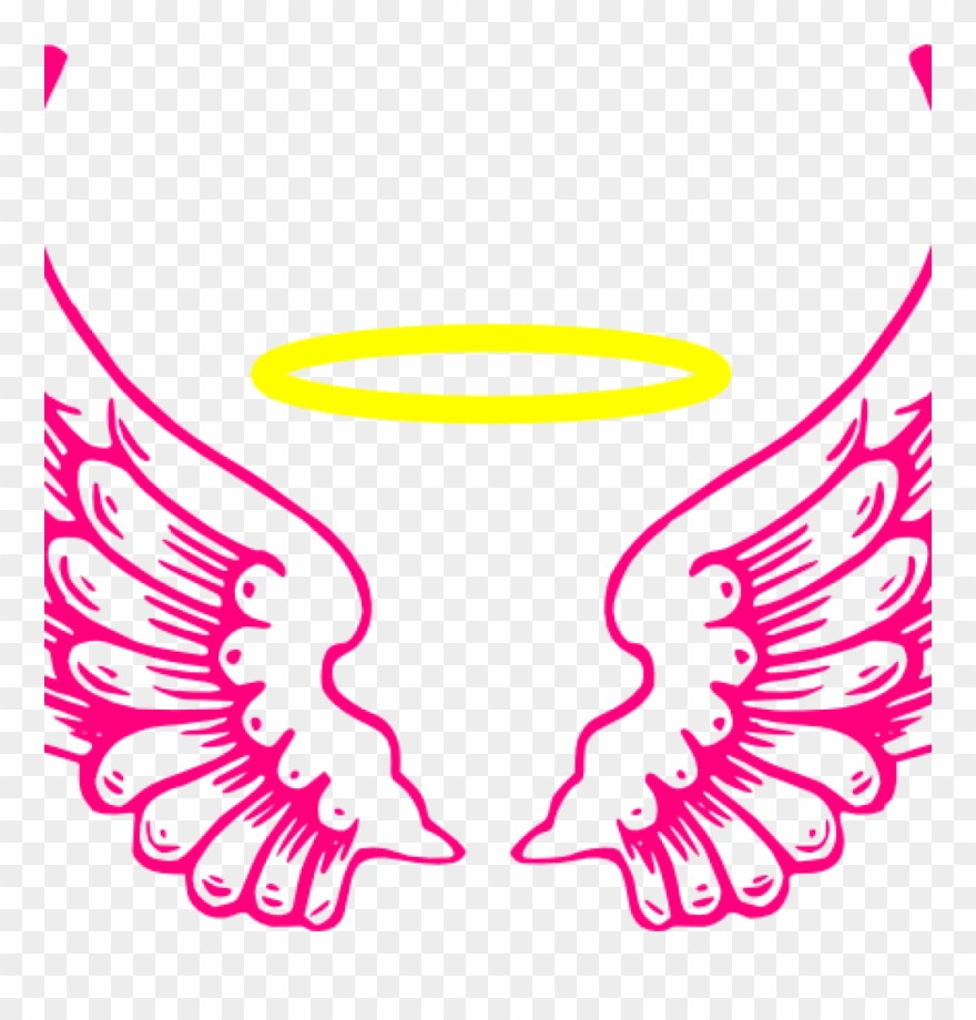Download Simple Wing Outline Clipart Drawing Clip Art - Angel Wings Ico - Png Download