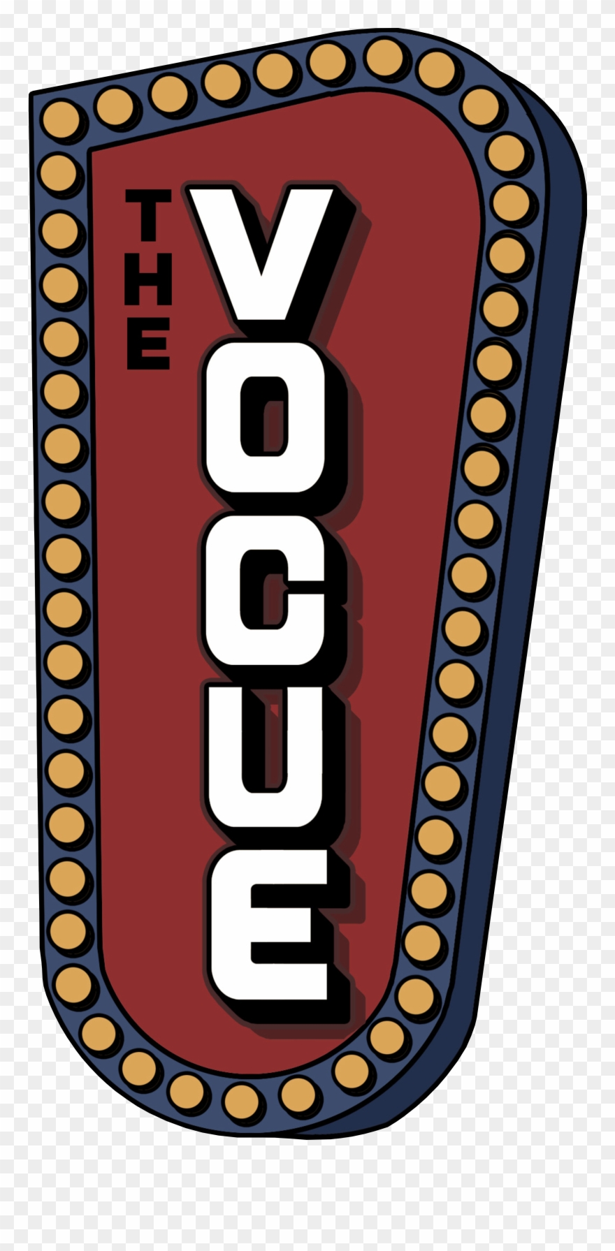 Marquee Clipart Dressing Room Light - Vogue Theater Miramichi - Png Download