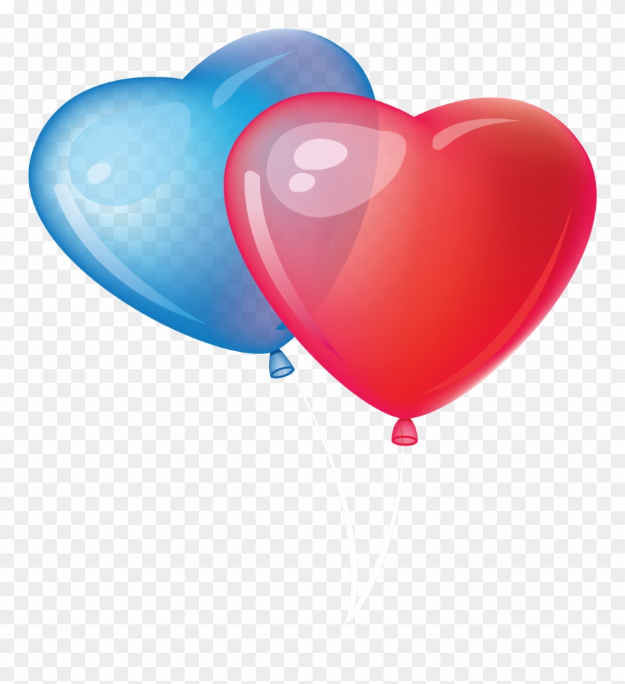 Clip Art, Valentino, Valentines Balloons, Texture, - Transparent Heart Balloon Png