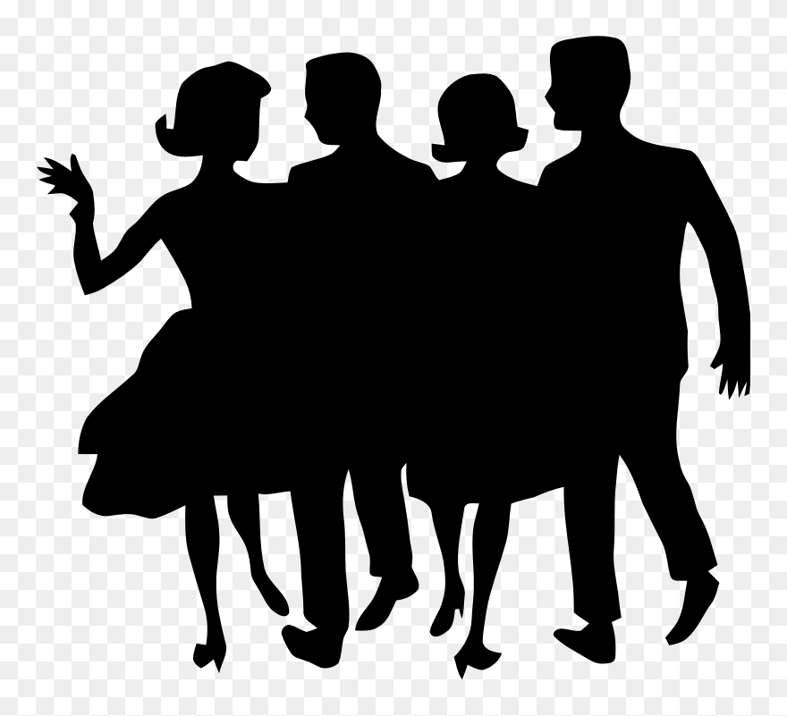 Dancing Clip Art At Clker Com Vector - Rich People Silhouette - Png Download
