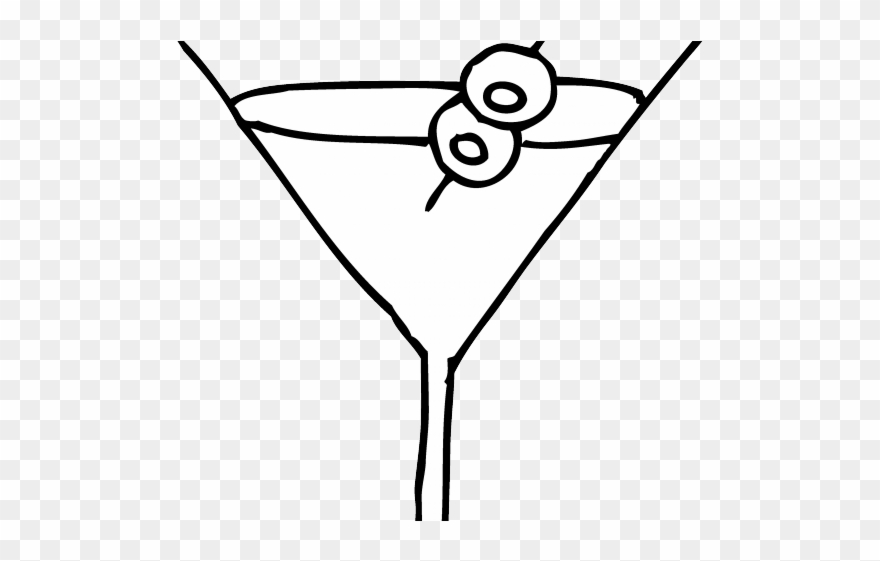 Martini Clipart Woman Drinking Cocktail - Cocktail Glass Clipart Hd - Png Download