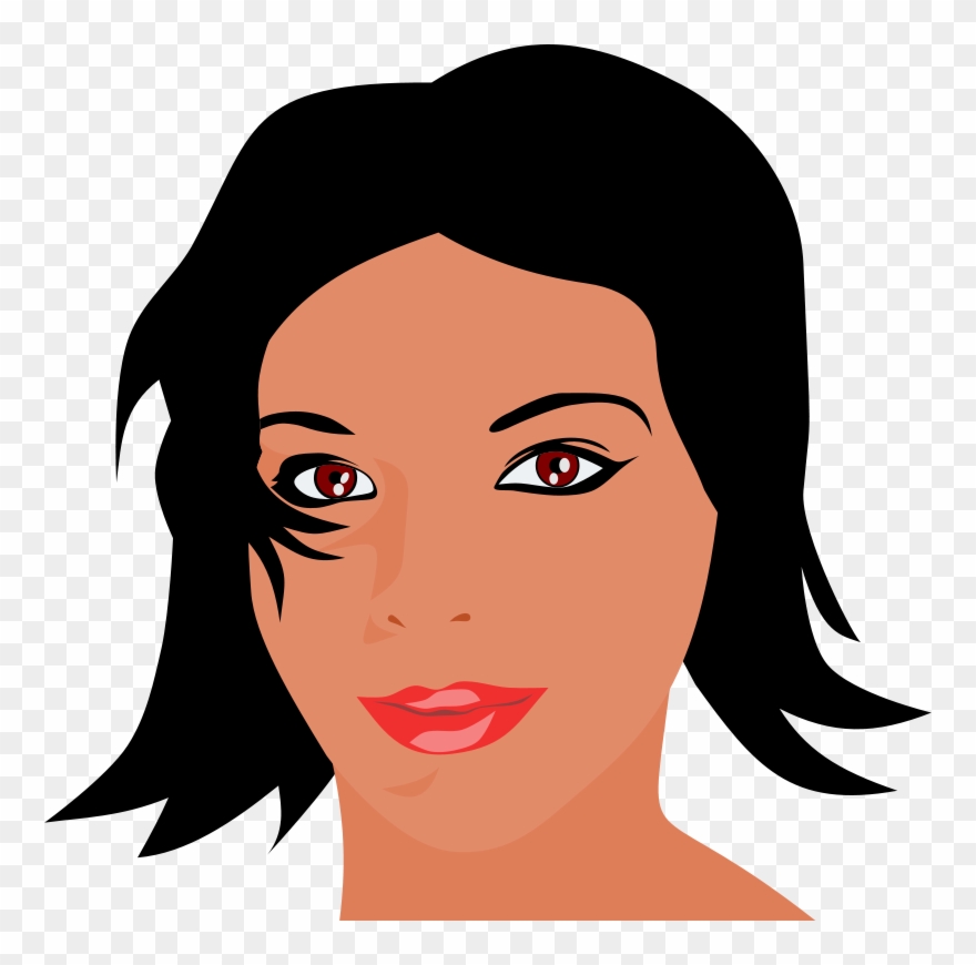 Clipart Woman Face - Woman Face Clipart - Png Download