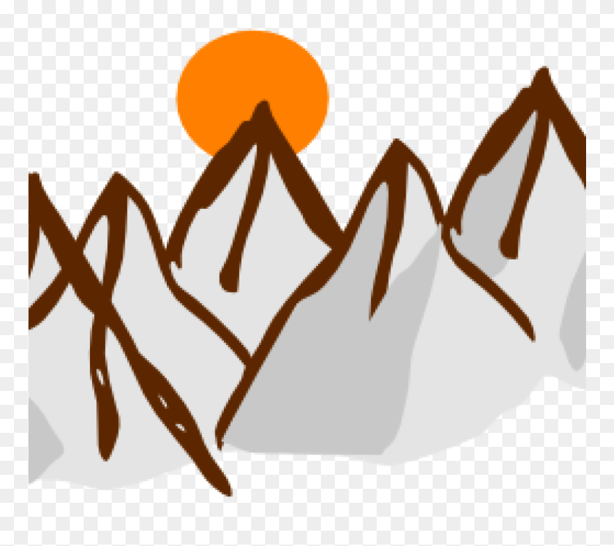 Mountain Range Clip Art Range Clipart Cute Borders - Mountain Range Free Png Transparent Png
