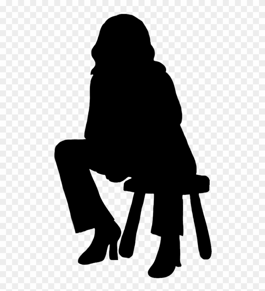 Silhouettes Of People - Sitting Humans Silhouette Png Clipart
