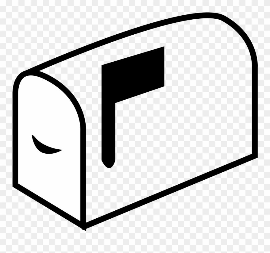 Mailbox Clipart Mail 2 Icon - Draw A Simple Mailbox - Png Download