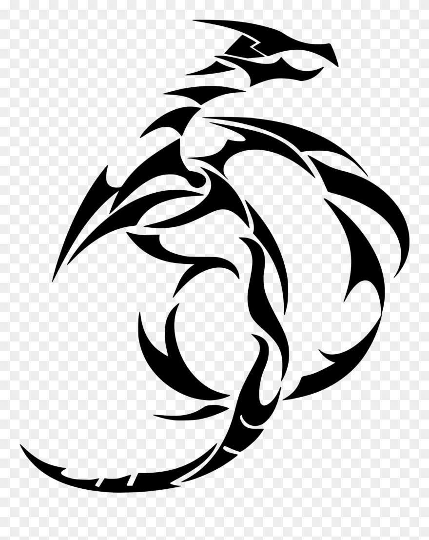 Chinese Dragon Clipart Clipart - Abstract Of Dragon - Png Download