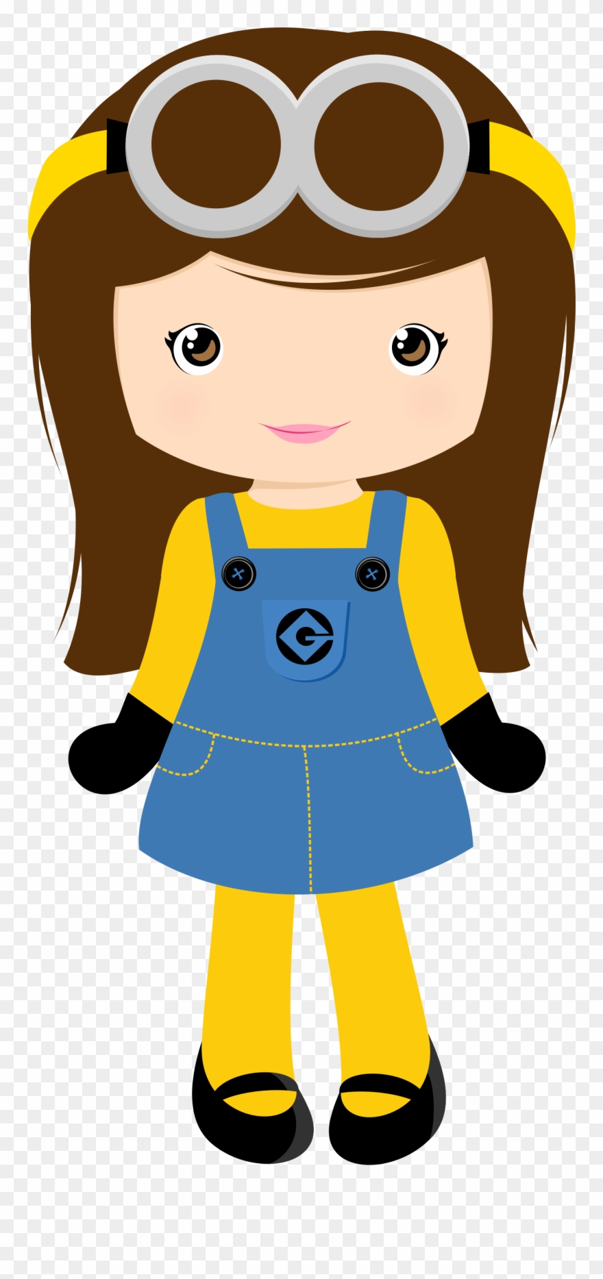 Pin By Liran S On Clipart Clip Art, Diy Shirt And Dolls - Girl Minion - Png Download