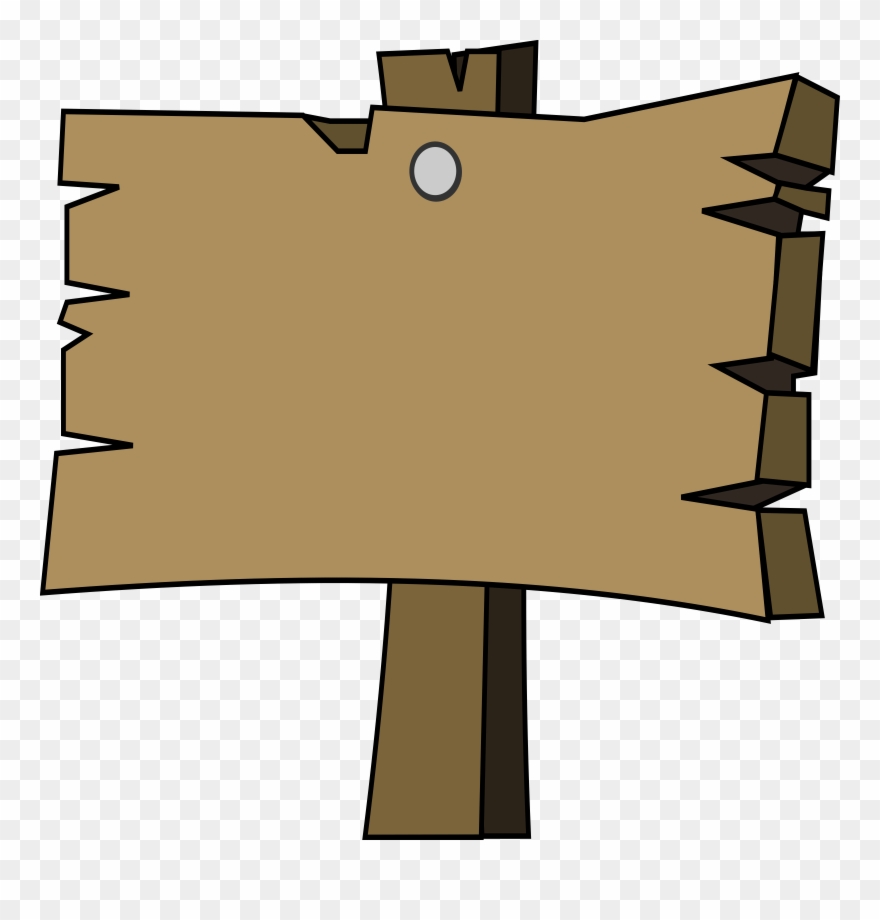 Wood Sign Clip Art Co - Sign Blank - Png Download