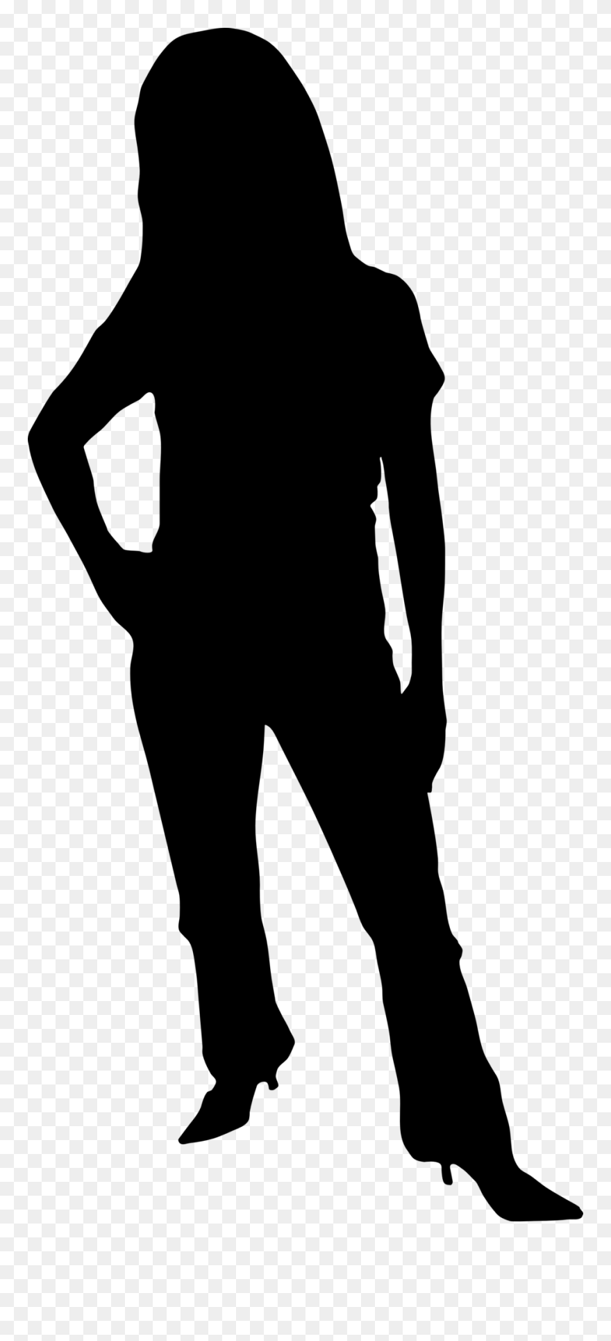 Woman Silhouette Clip Art Clipart Panda - Shadow Of Michael Jackson - Png Download