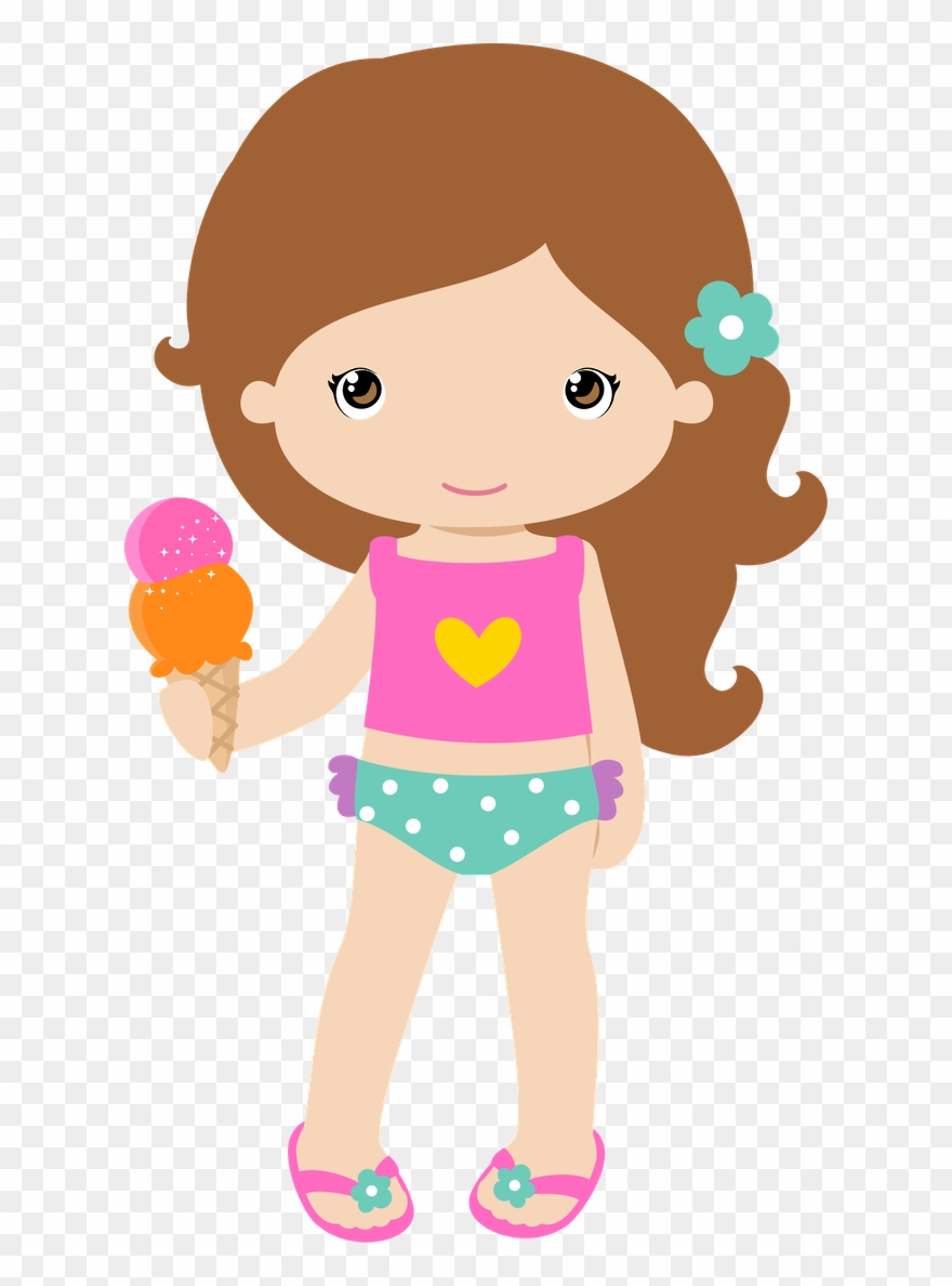 Girls ‿✿⁀○ Girl Clipart, Beach Clipart, Clip - Girl At The Beach Clipart - Png Download