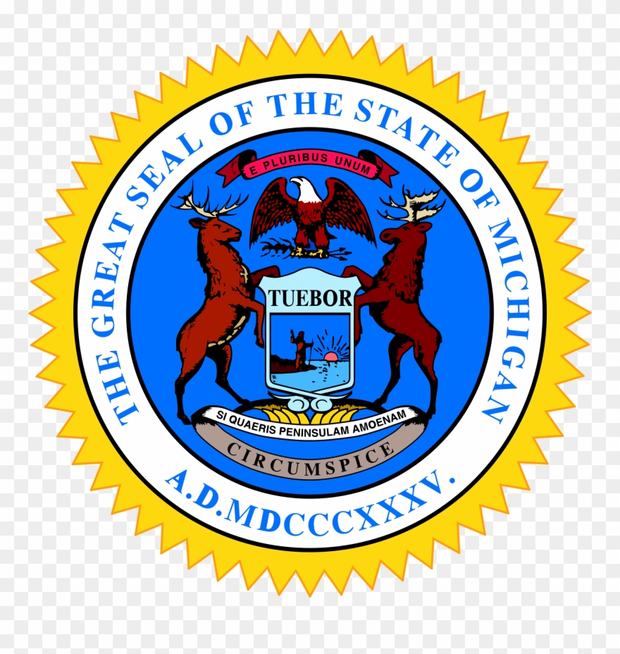 Michigan State Seal Png Clipart