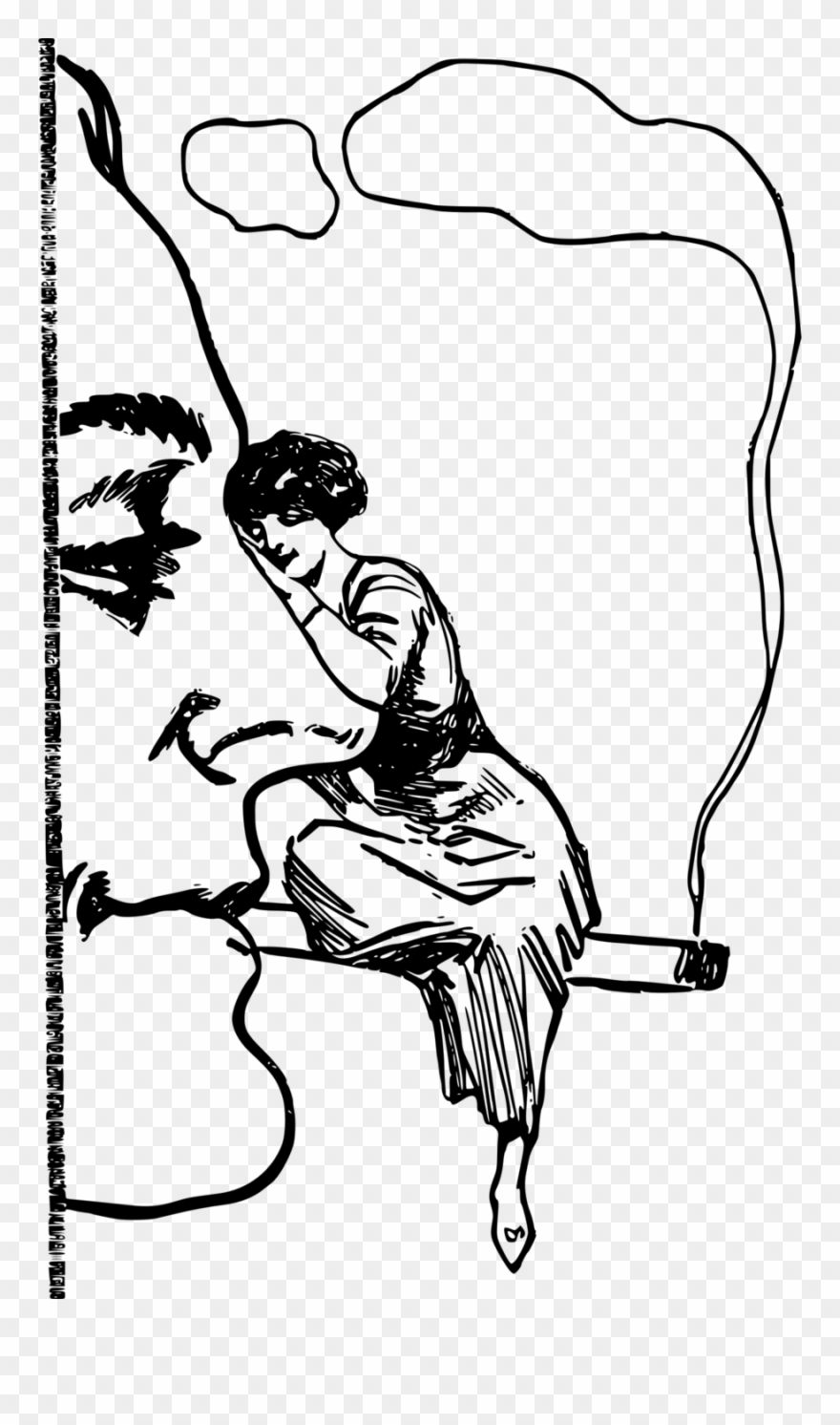 Mary Jane Weed Art Clipart Cannabis Drawing Clip Art - Illustration - Png Download