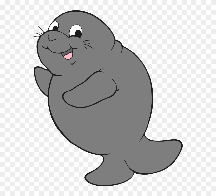 Manatee Clipart The Cliparts - Manatee Clip Art - Png Download