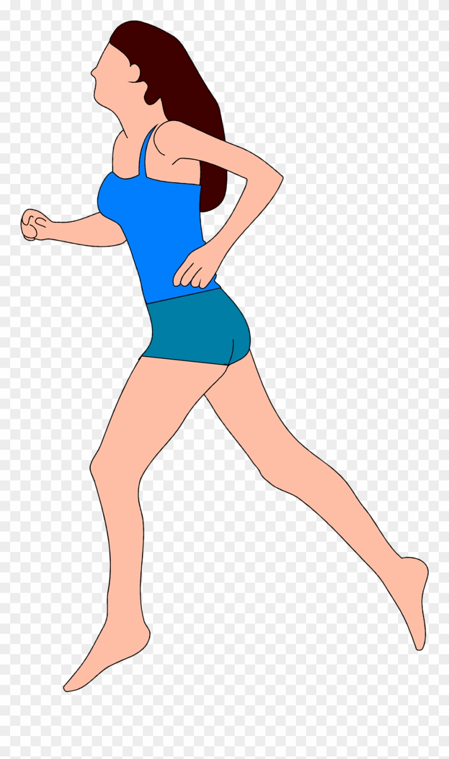 19 Women Running Image Free Huge Freebie Download For - Clipart Girl Running Gif - Png Download
