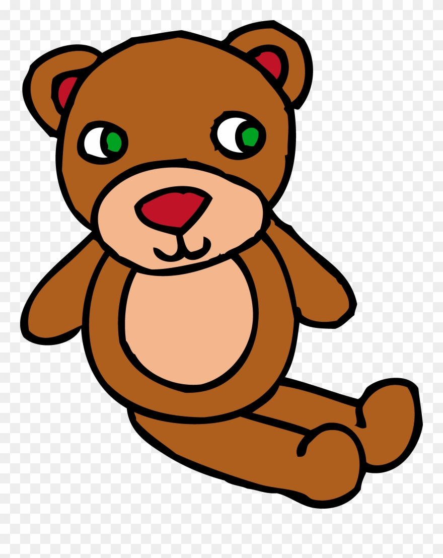 Cute Brown Teddy Bear Toy - Baby Toys Clip Art Transparent - Png Download