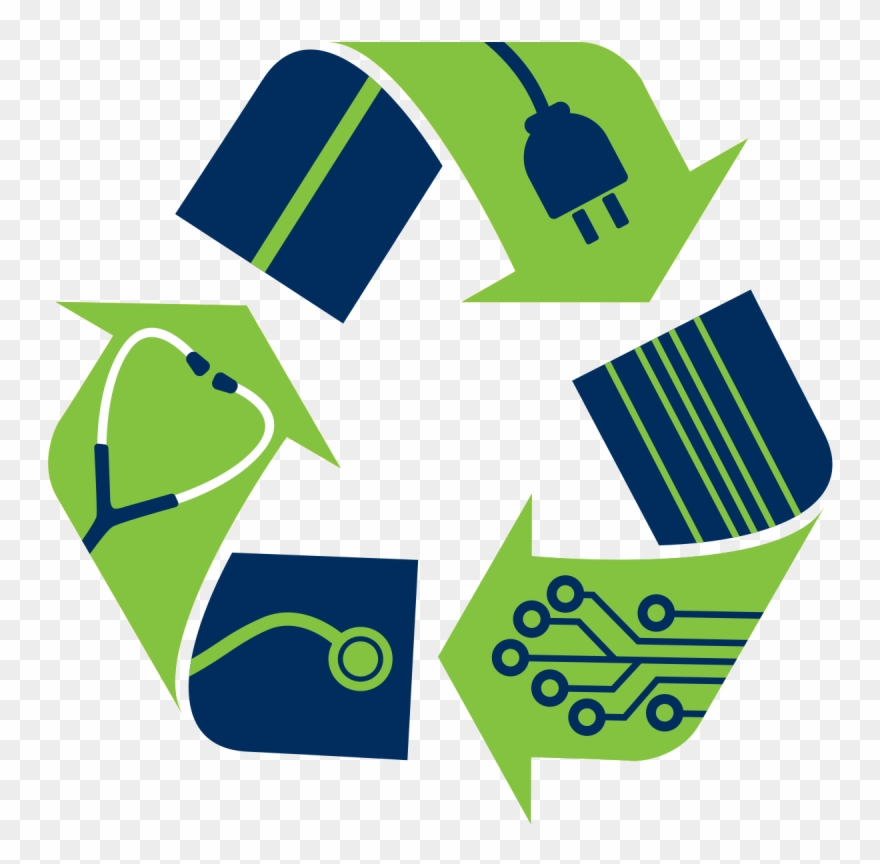 Electronic Waste Recycling Logo Electronic Waste Recycling - Recycling E Waste Transparent Clipart