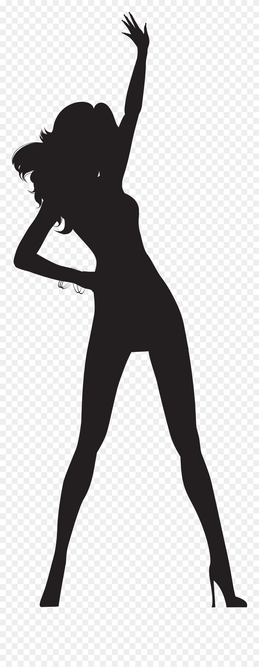 Dancing Woman Silhouette Png Transparent Clip Art Image - Woman Silhouette Transparent Background