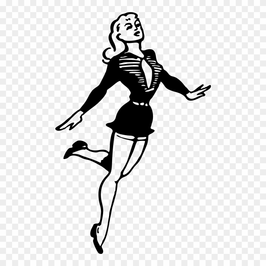 Dance Computer Icons Woman Drawing Female - Clip Art - Png Download