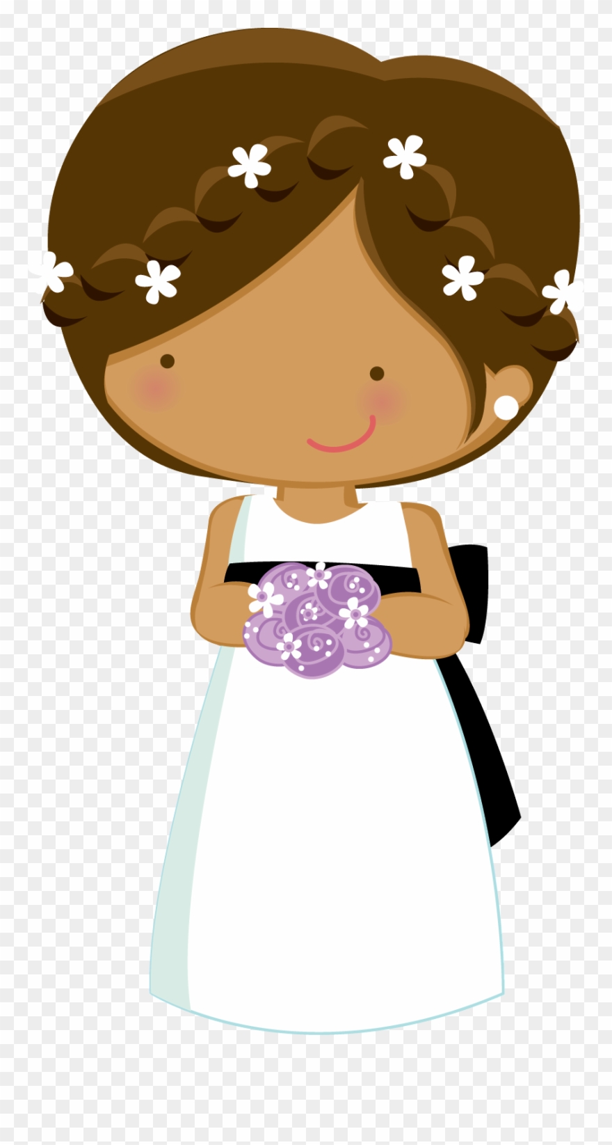 Casamento E Namorados - Daminha De Honra Desenho Clipart