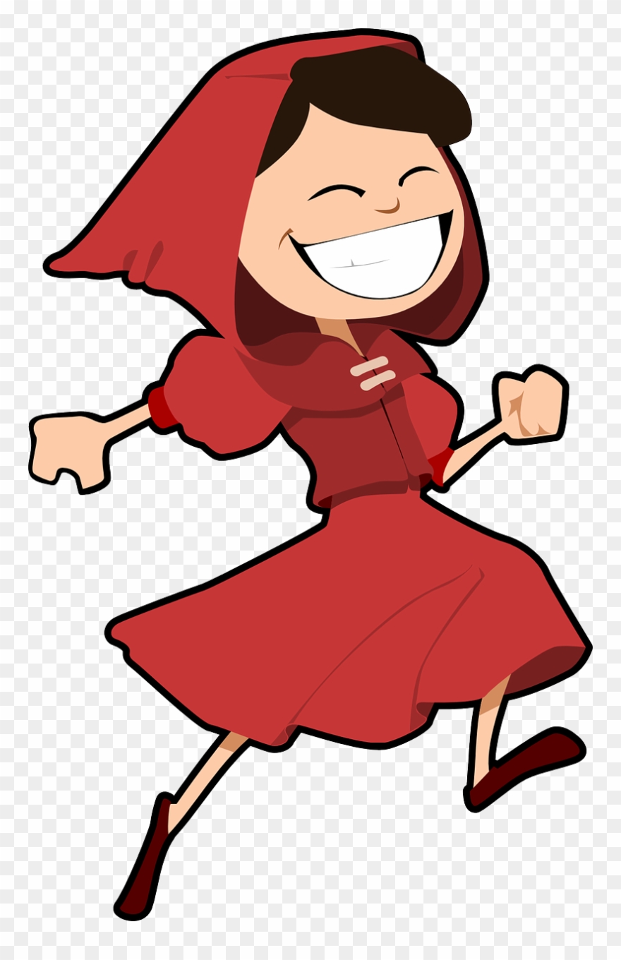 Free Images To Use On Clipart Library - Little Red Riding Hood Happy - Png Download