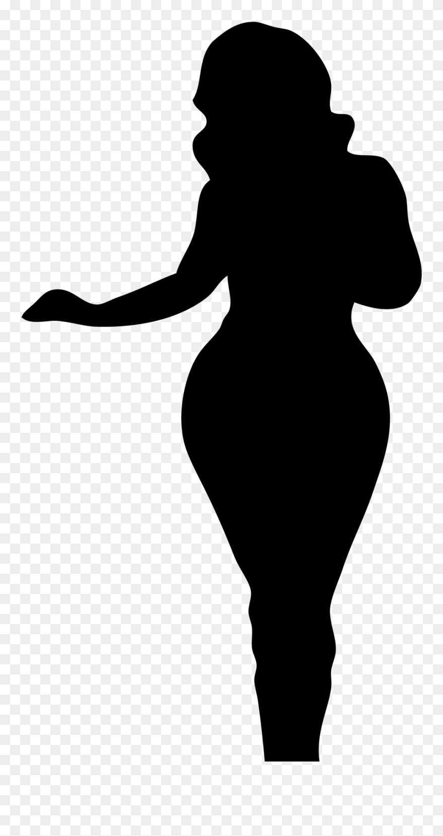 Afro Full Body Black Woman Silhouette - Jaleada Mapanfu