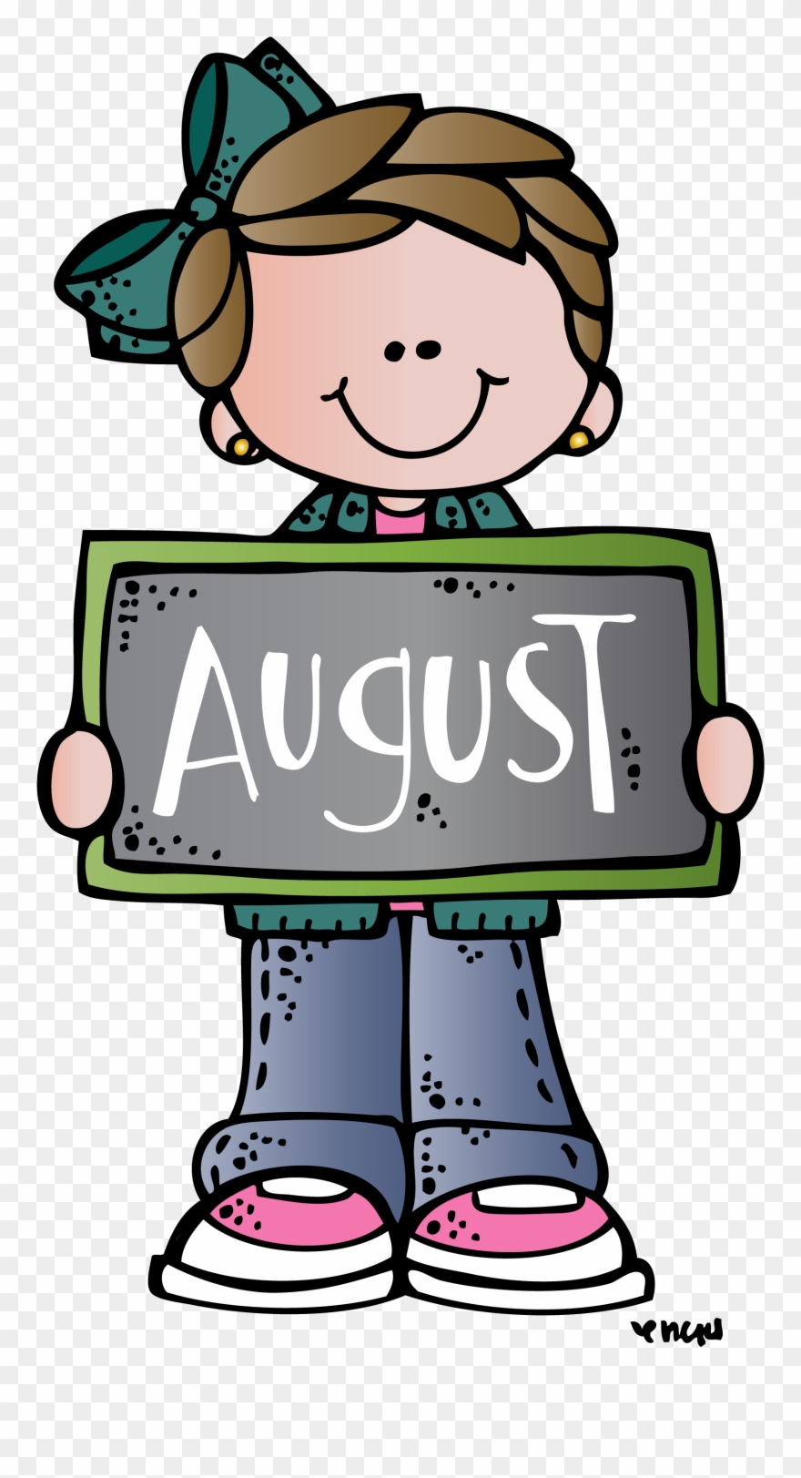August Mel - Meses Del Año Con Dibujos Animados Clipart