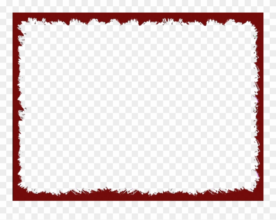Modern Red Picture Frames Adornment - Red Border Transparent Background Clipart