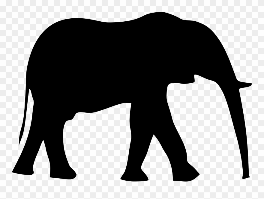 The Elephant - Elephant Silhouette Clipart - Png Download