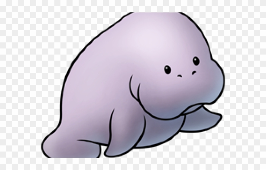 Manatee Clipart - Cute Manatee - Png Download