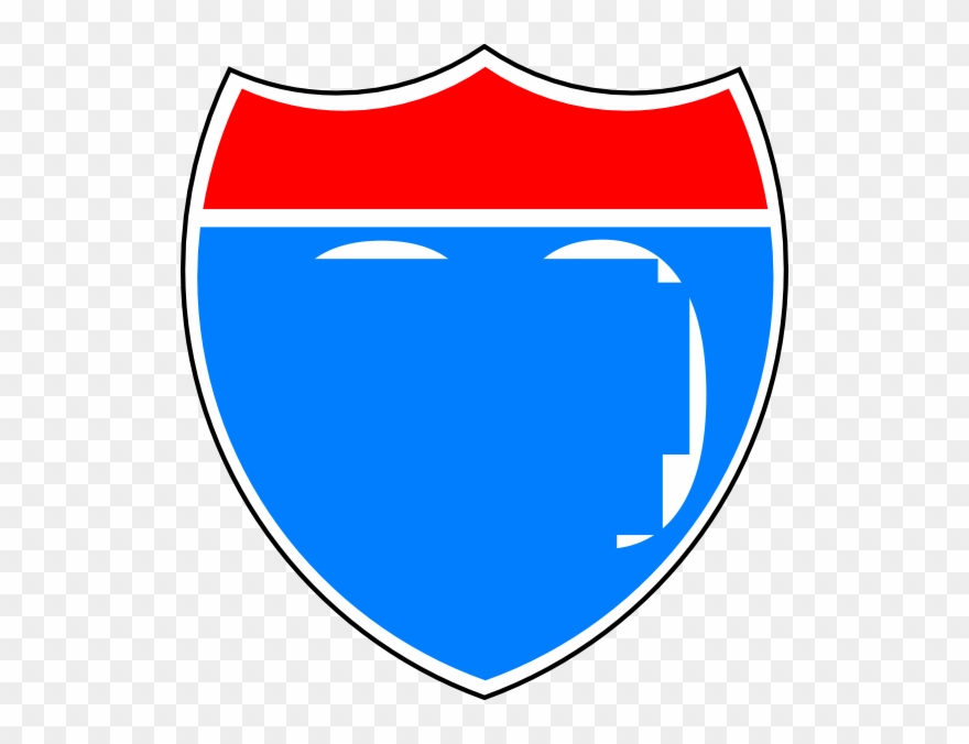 Blank Interstate Sign Clipart