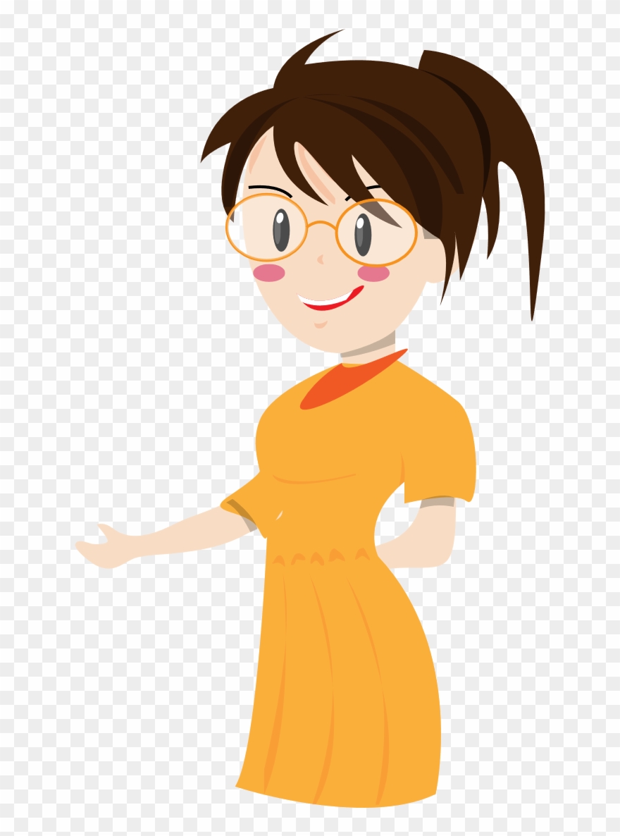 Free Teacher - Teacher Woman Cartoon Clipart