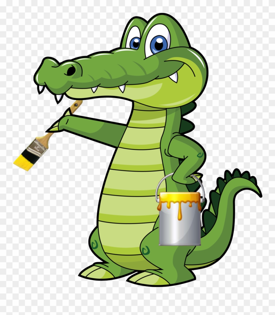 Bradenton Residential Painter & Bradenton Commercial - Cartoon Gator Clipart