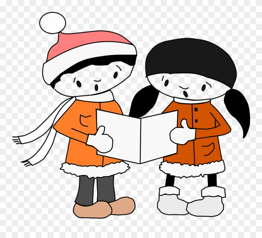 Boy Dancing Cliparts - Christmas Carolers Clipart - Png Download