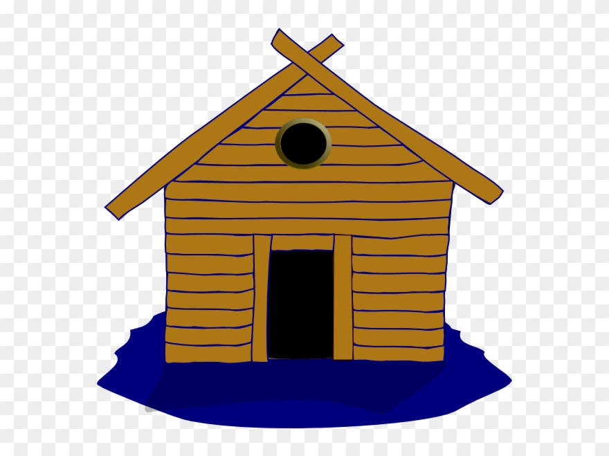 Home Cliparts Animated - Stick House Cartoon Png Transparent Png
