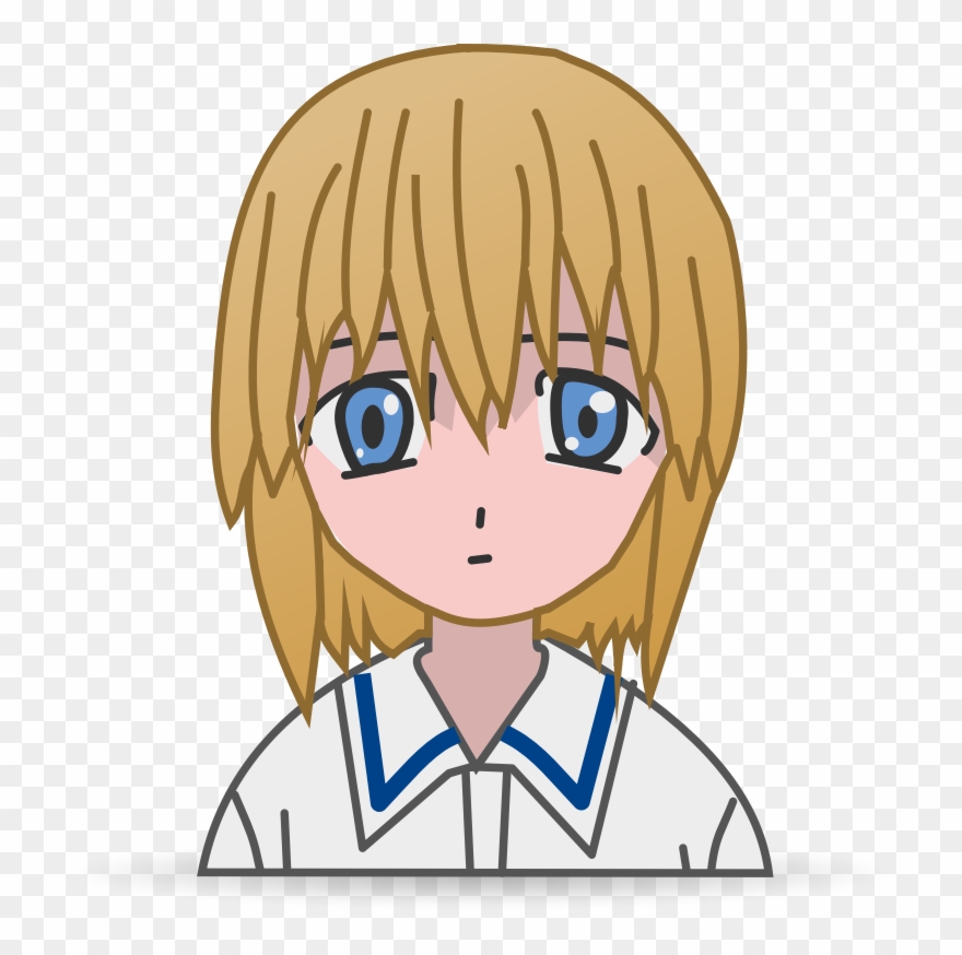Anime Girl Clip Art - Anime Character Clip Art - Png Download