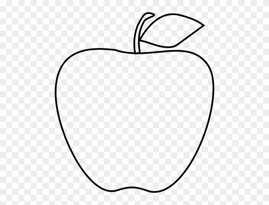 Line Drawing Of Apple At Getdrawings Com - Drawing Apple Clipart