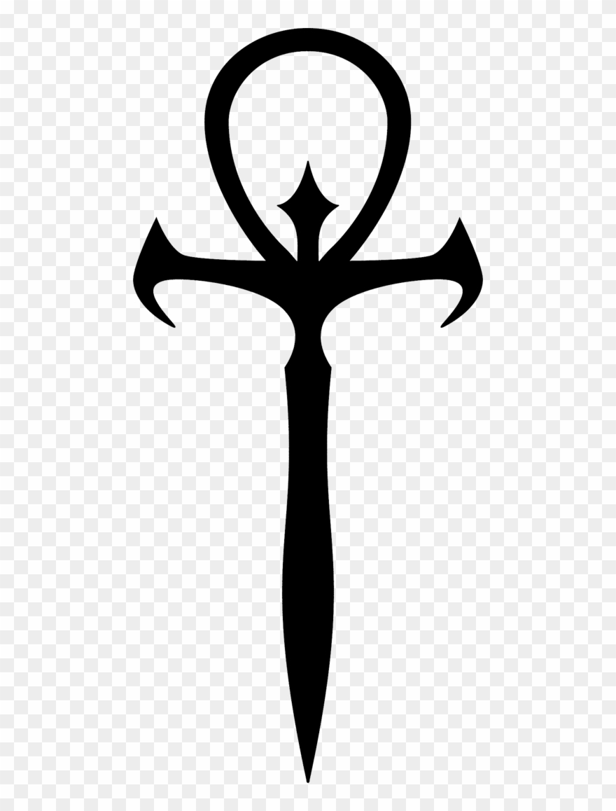 Transparent Ankh Drawing Black Woman - Vampire Ankh Clipart