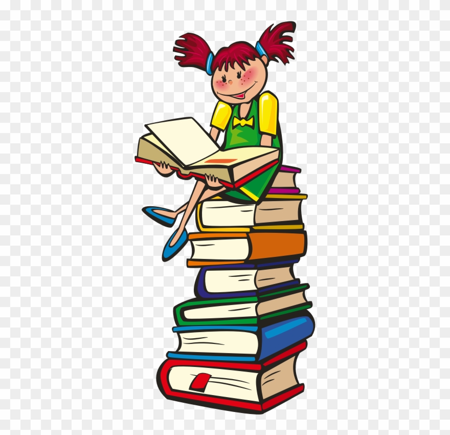 Clipart - School Days - Studying Clip Art Transparent - Png Download